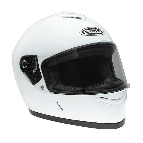 Шлем дорожный GSB XP-20 WHITE GLOSSY Шлем дорожный GSB XP-20 WHITE GLOSSY